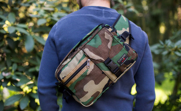 Person wearing the LGD sling-style.